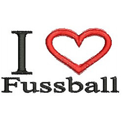 Stickserie -  Ich liebe Fußball